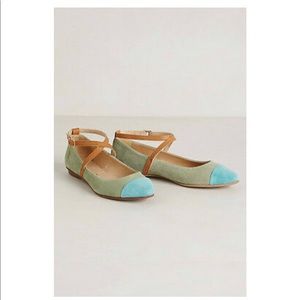 Anthropologie Bilbao flats by Seychelles sz 9